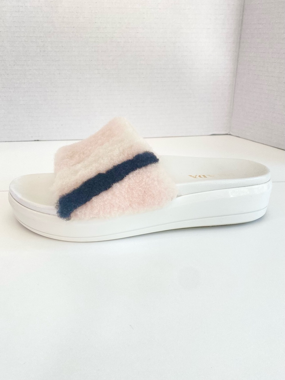 Prada Shearling Slides